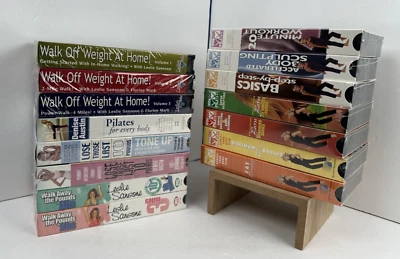 NEW Workout VHS Tape Lot - Winsor Pilates, In-Home Walking, Denise Austin, +More Foto 1 de 4