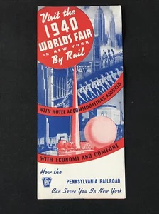 1940 world’s fair by rail Pennsylvania railroad brochure - Picture 1 of 3