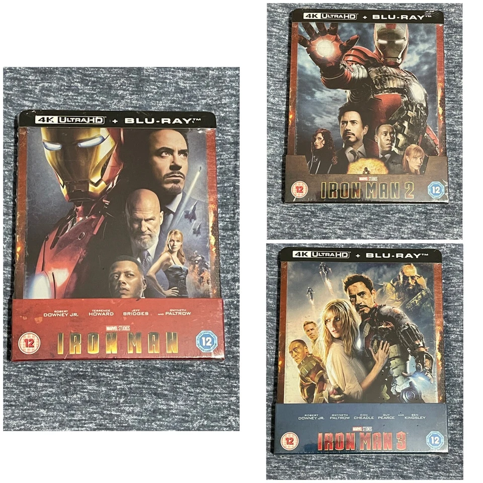Iron Man 3 - 4k UHD 2d BLURAY UK Limited Edition Steelbook