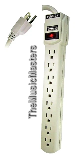 8 Outlet Surge Protection POWER STRIP On/Off Switch Safety Circuit Breaker 1875W - Image 1 of 4