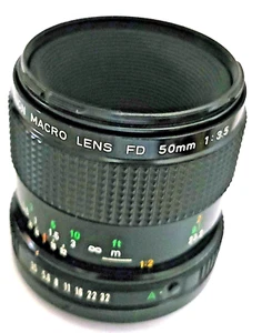Canon NFD Macro 50mm f/3.5 MF Lens VG No. 58557 - Picture 1 of 7