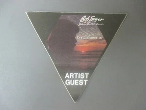 Bob Seger & The Silver Bullet Band satin backstage passes The Distance Triangle! - Picture 1 of 1
