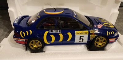 KYOSHO 1/18 1995 SUBARU IMPREZA MONTE-CARLO # 5 PART # 08962B EXTREMELY DETAILED - Image 1 of 4