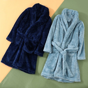 Kids Sleepwear Robe Flannel Warm Bathrobe 4-18 Years Teenagers Children Pajamas