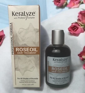 KeraLyze Roseoil Hair Treatment Brunette 4 oz HairFortify Prokesil Complex NEW - Picture 1 of 4