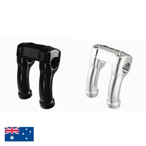 Motorcycle 4" Handlebar Riser Clamp Kit For Harley Softail Breakout 1.25" Bar - Picture 1 of 8