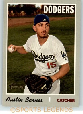 2019 Heritage High Number #597 Austin Barnes - Image 1 of 2