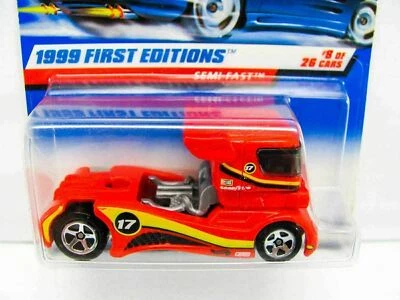 1 NEW Hot Wheels Die Cast Collectible - Semi-Fast - 1999a - Image 1 of 4