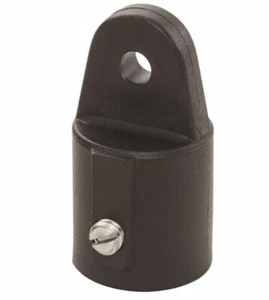 Whitecap 3416BP Nylon 3/4" Inside Eye Top Fitting with Set Screw - Black, Pair - Picture 1 of 1