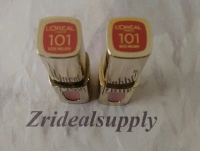 L'OREAL COLOUR RICHE EXTRAORDINAIRE LIQUID LIPSTICK 101 ROSE MELODY NEW 2 PACK - Image 1 of 2