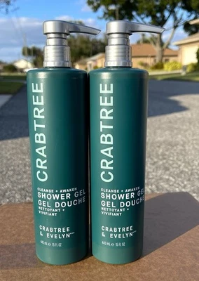 Paquete de 2 gel de ducha Crabtree & Evelyn Cleanse + Awaken 15 OZ Ea. Foto 1 de 4