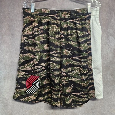 NWT Mitchell & Ness 91 Portland Trail Blazers Tiger Camo Swingman Shorts L $100 - Image 1 of 4