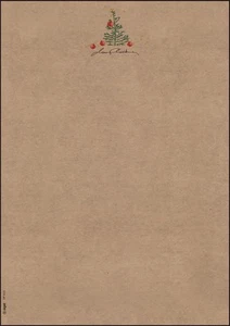 SIGEL DP415 Briefpapier Weihnachten, Kraftpapier, 100 g/m², DIN A4, 100 Blatt "C - Afbeelding 1 van 5