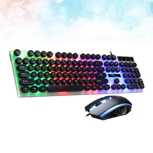 Tastatur- Und Mausset Kabelgebundene Tastaturmaus Computertastatur - Afbeelding 1 van 11