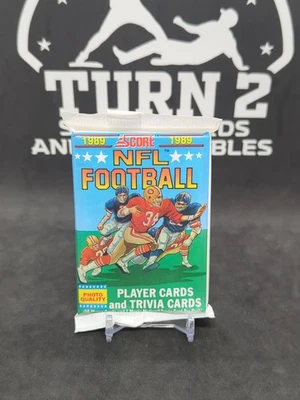1989 Score Football Unopened Wax Pack (A) Possible Barry Sanders RC - Image 1 of 2