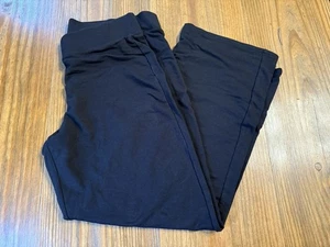 Damen Talbots schwarz Hose weites Bein Petites Seite Medium Stretch bequem - Bild 1 von 10