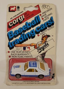 1982 CORGI BASEBALL TRADING CAR Unopened KANSAS CITY ROYALS MLB Matchbox MUSTANG - Picture 1 of 6