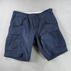 Pantalones Cortos Carga Polo Ralph Lauren Hombres 36 Azul Marino Bolsillos Pesados Utilidad Trabajo LEER - Imagen 1 de 19