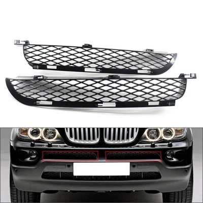 2x Front Lower Grille Upper Bumper Grill Left Right For BMW X5 E53 2003-2006 Foto 1 de 4