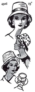 Bucket Style Hat Cap Pattern Mail Order 4926 Chemo Cancer - Picture 1 of 5