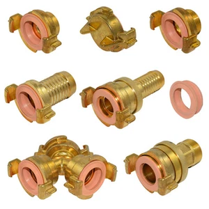 Acoplamiento de manguera acoplamiento de garras para agua potable DVGW / boquilla de latón rosca - Imagen 1 de 9