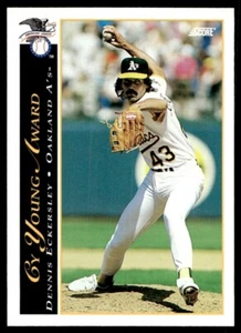 Puntuación Dennis Eckersley Oakland Athletics 1993 #483 - Imagen 1 de 2