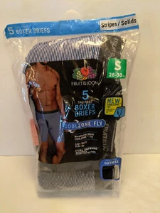 Fruit of the Loom Mens Tag Free Boxer Briefs Underwear 5 pack Size Small NIP - Picture 1 of 4