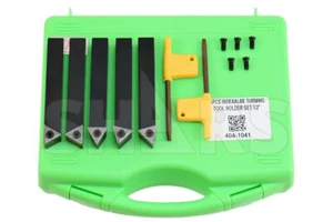 Shars 5PC 1/2 x 3-1/2" Indexable Turning Tool Bit Set TCMT Insert ^] - Picture 1 of 9