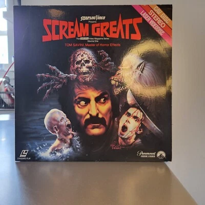 Scream Greats Laser Disc- Rare Starlog Video Tom Savini 1986 - Image 1 of 4