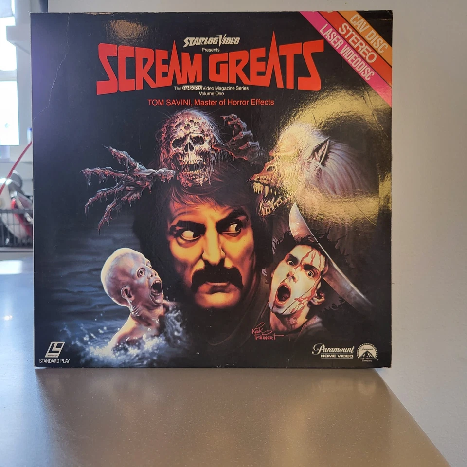Scream Greats Laser Disc- Rare Starlog Video Tom Savini 1986 - Image 1 of 4