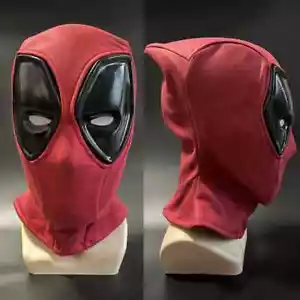 Deadpool 3 Cosplay Prop Mask Wade Wilson Mens Red Mask Halloween High Quality - Picture 1 of 13