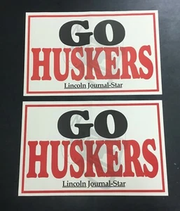 Lot (2) NEBRASKA CORNHUSKER HUSKERS FOOTBALL 1992 SCHEDULE POSTER VTG College - Picture 1 of 2