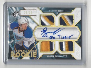 Jaden Schwartz 2012-13 SPX 30/30 RC RPA Auto Rookie Patch - Seattle Kraken