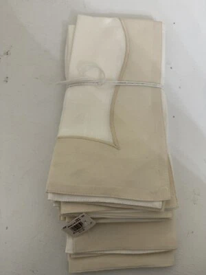 POTTERY BARN MONIQUE LHUILLIER DAPHNE LINEN/ COTTON NAPKIN SET  4 - Image 1 of 3