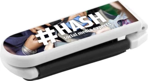 Folding hair brush personalised handle with any logo, text, name nice gift - Picture 1 of 17