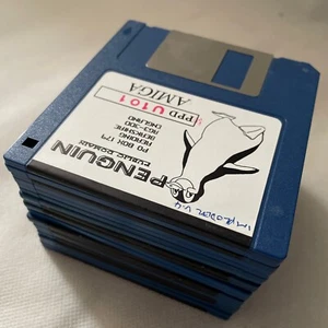 Penguin AMIGA - 720kb Floppy Disk 2DD 3.5 - Job Lot - Sold as untested - Afbeelding 1 van 9