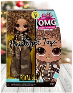 NUOVA autentica Serie 1 LOL Surprise Royal Bee OMG bambola alla moda e abbigliamento regina - Foto 1 di 9