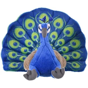 Wild Republic Cuddlekins Peacock 11 Inch Plush Figure NEW IN STOCK - Picture 1 of 2