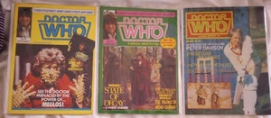 Marvel Monthly Magazine Lot Doctor Who #46 48 55 Meglos Decay Peter Davidson - Picture 1 of 7