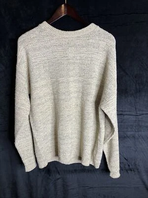 Винтажный текстурированный желтовато-коричневый церковный свитер дедушки Lavane New York размер M сделано в США - Изображение 1 из 4