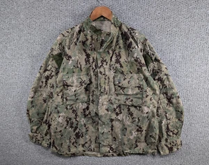Genuine US Navy Green Digital Camo Working Uniform Type III Blouse Jacket L - Picture 1 of 11