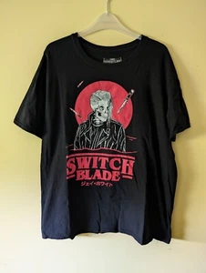 Jay White Switchblade AEW NJPW Stranger Things Parody T Shirt Size Large - Picture 1 of 4