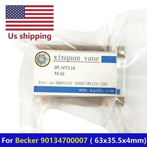 Paleta de carbono para bomba Becker 90134700007 (WN124-120) DT/VT3.16 T4.16 7 piezas - Imagen 1 de 4