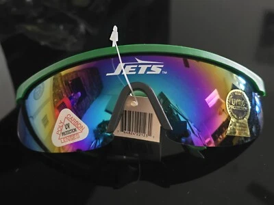 New York Jets Wrap Sunglasses NFL 400 UV Football Glasses Team VINTAGE 1995 NEW - Image 1 of 4