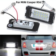 2PCS For 2007-2013 Mini Cooper Hatchback R56 White LED License Plate Light Lamp