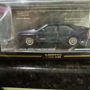 AUDI QUATTRO COUPE HELIOS BLUE METALLIC VITESSE 20778 1/43 BLEU METAL - Picture 1 of 3
