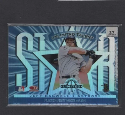 Donruss Limited Exposition Rookie Unlimited Refractor #27 1997 Jeff Bagwell Sp Foto 1 de 2