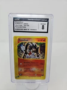 CGC 8 NM/MINT Houndour 66/144 REVERSE HOLO Foil Skyridge Pokemon Card - Picture 1 of 6