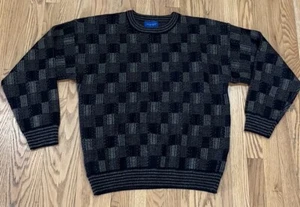 Vintage Towncraft Pullover Herren Large ~ geometrisch klassisch Opa Papa Cosby 90er - Bild 1 von 8