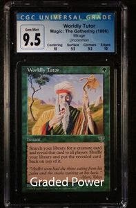 Mirage Worldly Tutor CGC 9.5 (2032) Quad ++ Magic MTG - Imagen 1 de 1